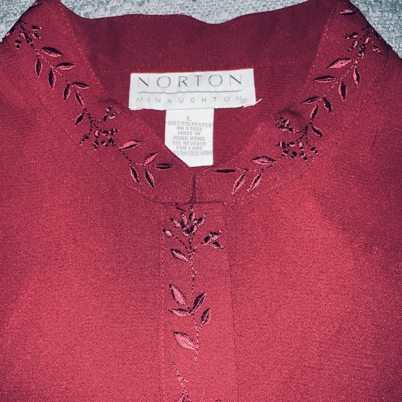 NORTON McNAUGHTON vintage top, Women’s Large - Picture 2 of 4